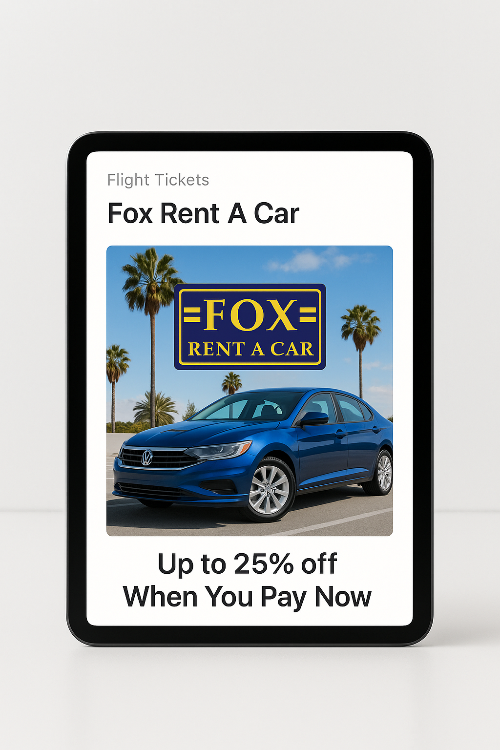 Up to 25% off When You Pay Now
